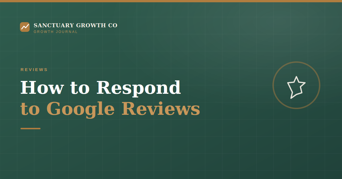 How to respond to Google reviews — Sanctuary Growth Co Growth Journal