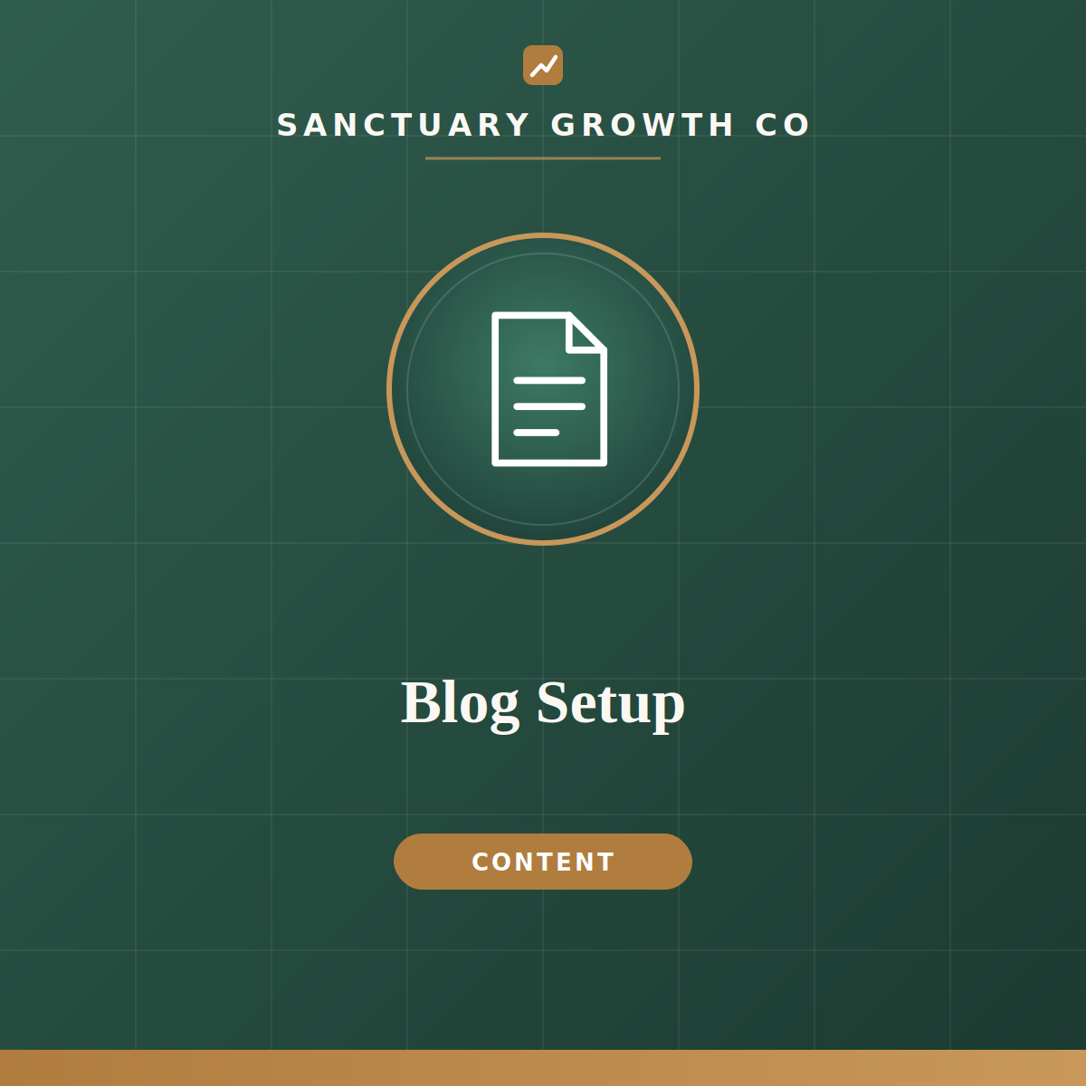Blog Setup + 2 Starter Posts — Sanctuary Growth Co