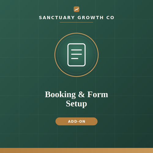 Booking and Contact Form Setup — Sanctuary Growth Co